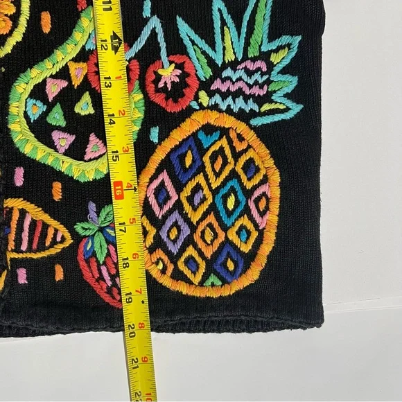 Michael Simon Authentic Vintage Cardigan with Colorful Embroidery - Picture 8 of 8